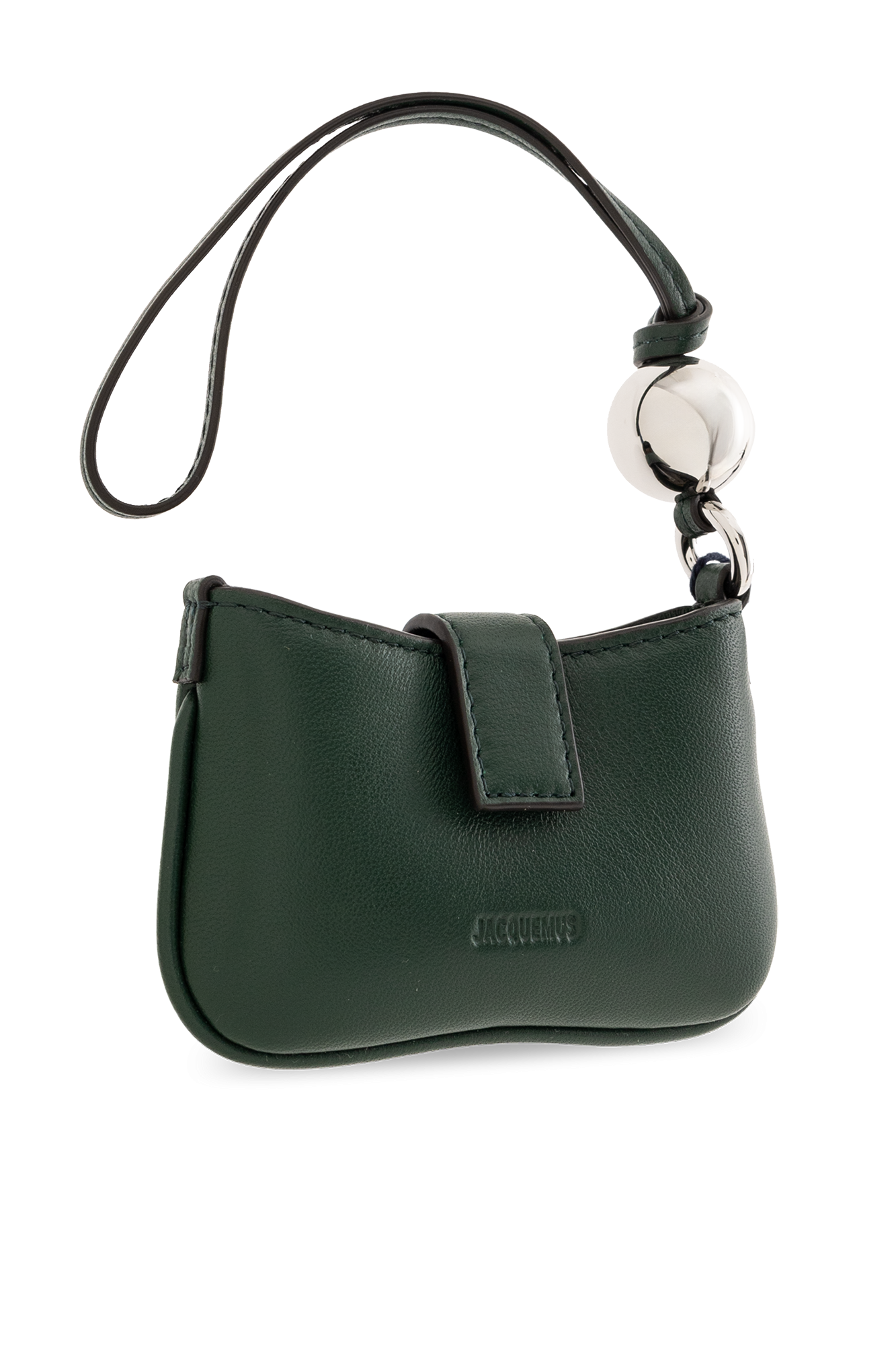 ★JACQUEMUS★Le Porte Bisou Jacquemus Le Porte Bisou Metallic-leather Card Holder In